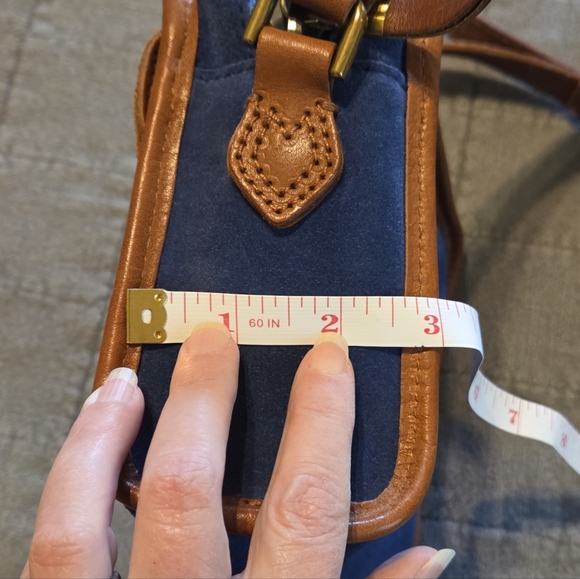 Madewell 1937 Camden Crossbody Bag in Blue Suede - Picture 10 of 12